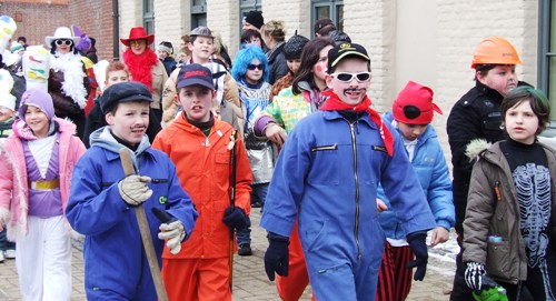 Foto Foto's kinderstoet centrum Bree (14 februari 2010)