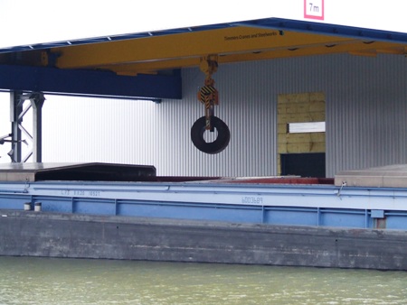 Foto Eerste staalrollen (27 februari 2009)