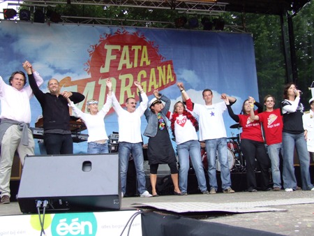 Foto Nicole en Hugo onder de indruk van Maaseik (24 augustus 2008)